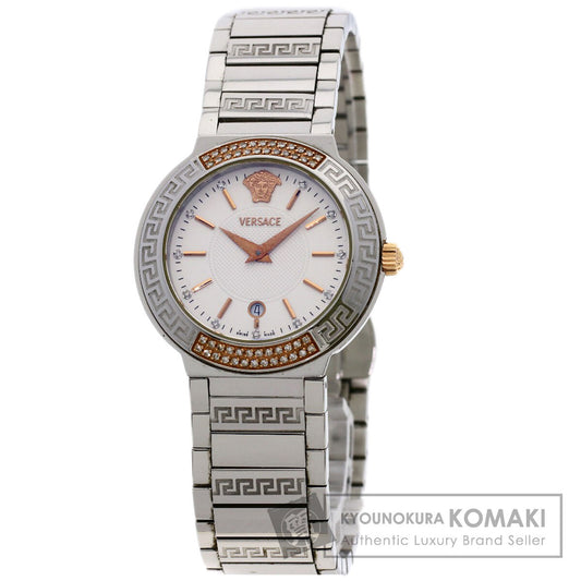VERSACE Logo motif Watches ZSQ81 Stainless Steel/Stainless Steel Ladies