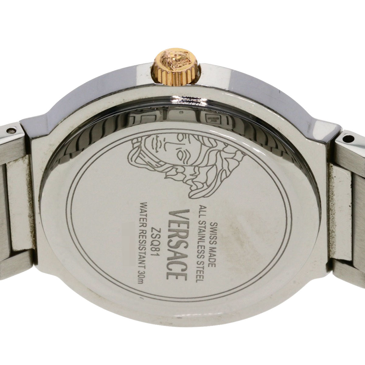 VERSACE Logo motif Watches ZSQ81 Stainless Steel/Stainless Steel Ladies