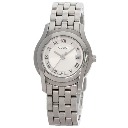 GUCCI Round face Watches 5500L Stainless Steel/Stainless Steel Ladies