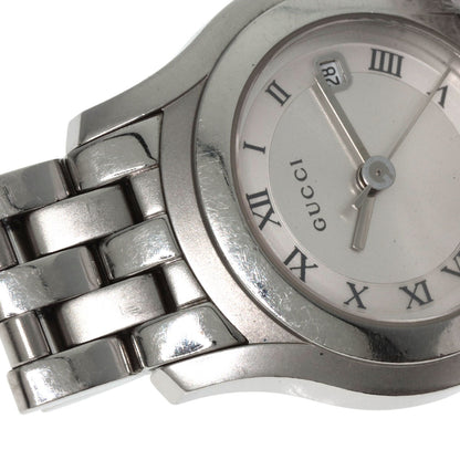GUCCI Round face Watches 5500L Stainless Steel/Stainless Steel Ladies