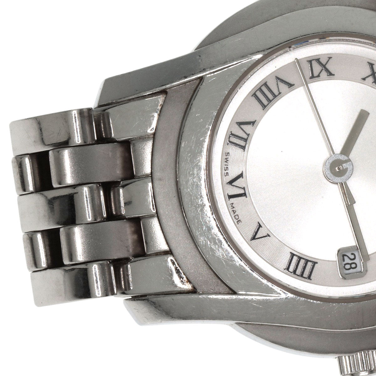 GUCCI Round face Watches 5500L Stainless Steel/Stainless Steel Ladies