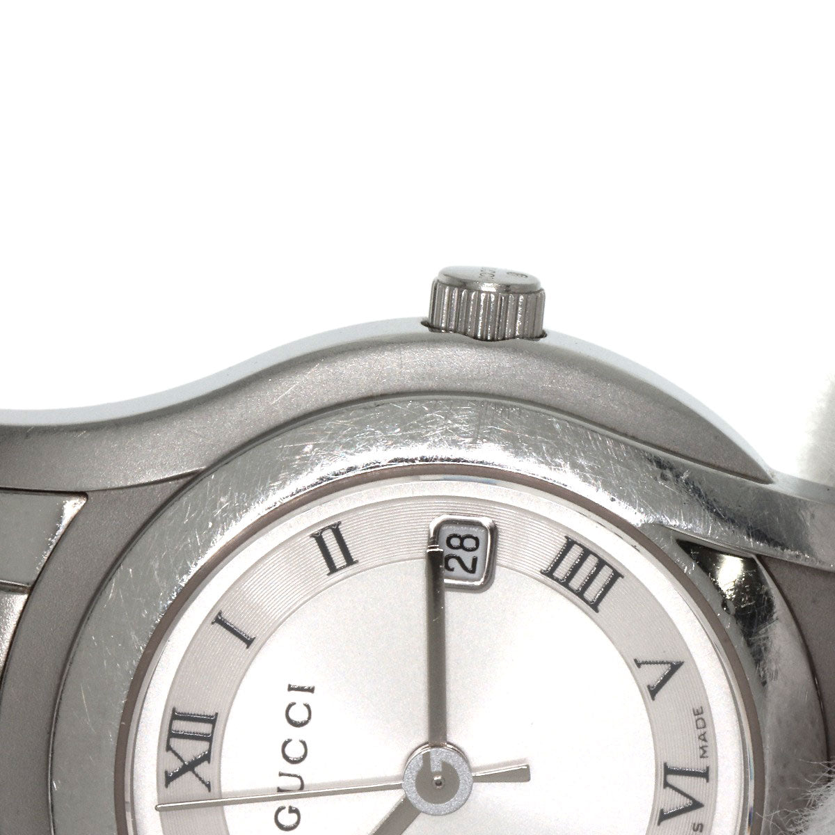 GUCCI Round face Watches 5500L Stainless Steel/Stainless Steel Ladies