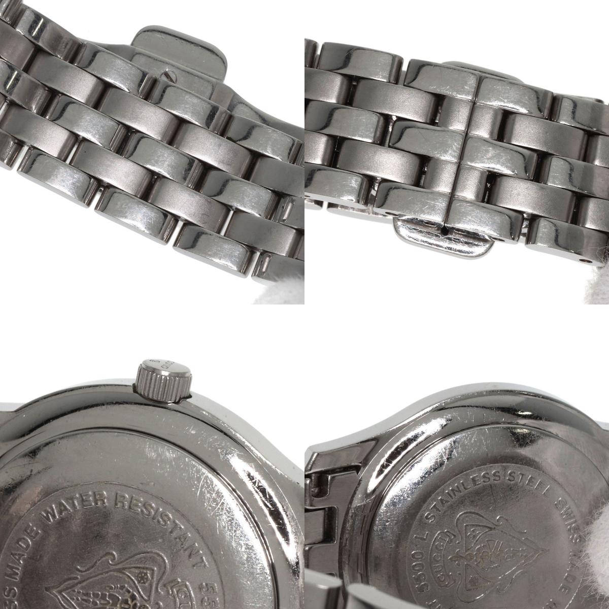 GUCCI Round face Watches 5500L Stainless Steel/Stainless Steel Ladies