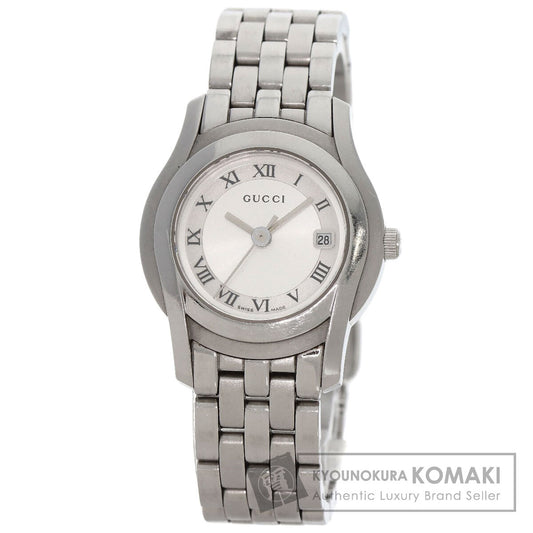 GUCCI Round face Watches 5500L Stainless Steel/Stainless Steel Ladies