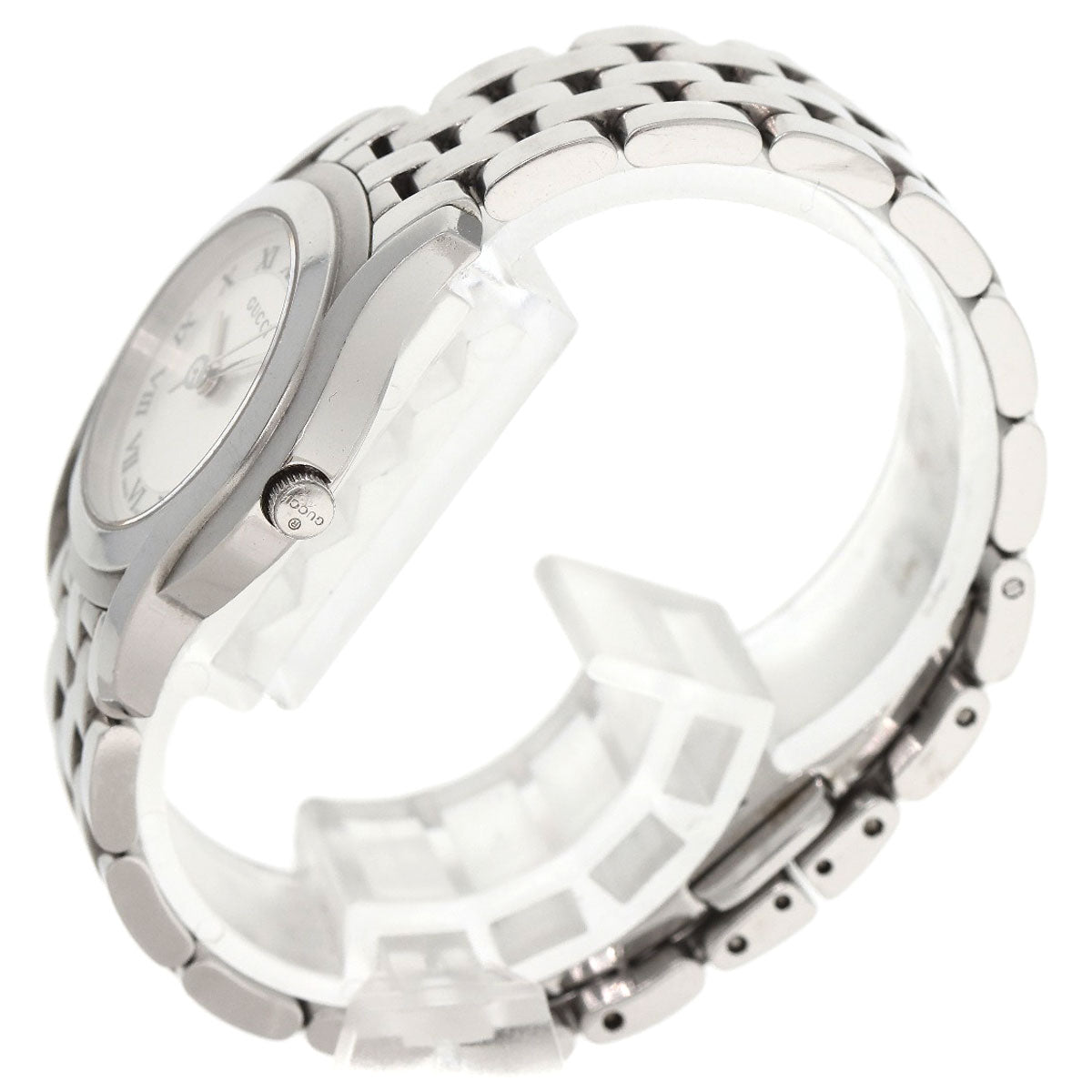 GUCCI Round face Watches 5500L Stainless Steel/Stainless Steel Ladies