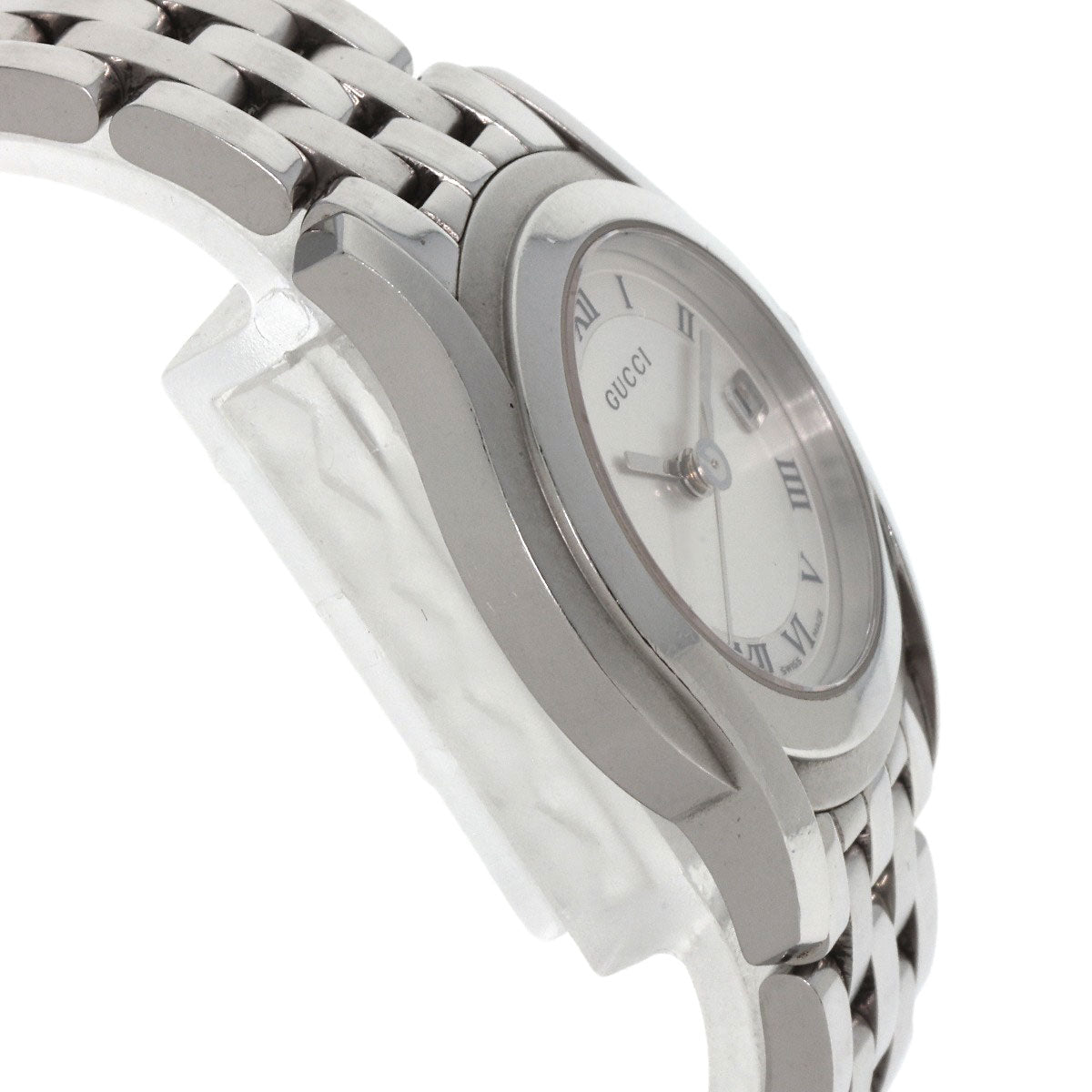 GUCCI Round face Watches 5500L Stainless Steel/Stainless Steel Ladies