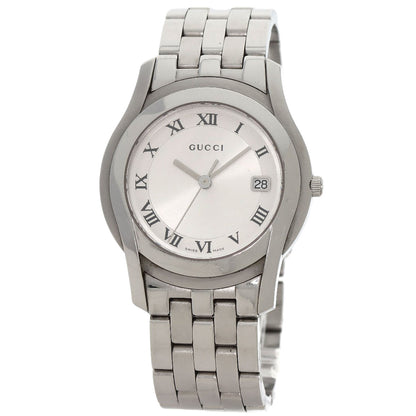 GUCCI Round face Watches 5500M Stainless Steel/Stainless Steel mens