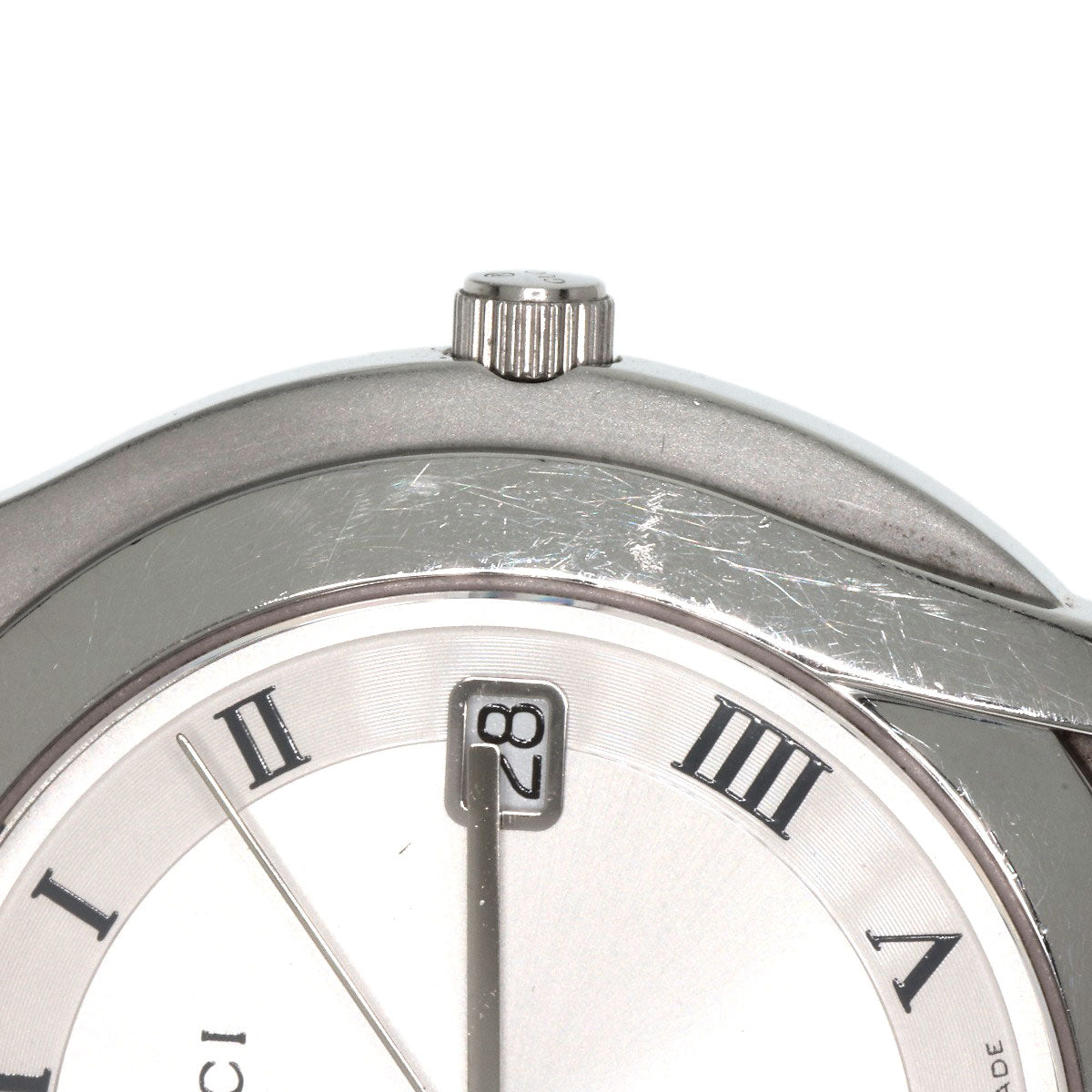 GUCCI Round face Watches 5500M Stainless Steel/Stainless Steel mens