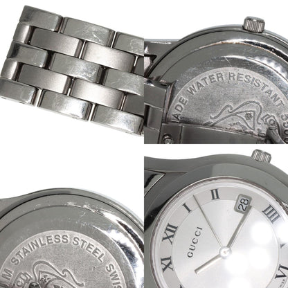 GUCCI Round face Watches 5500M Stainless Steel/Stainless Steel mens
