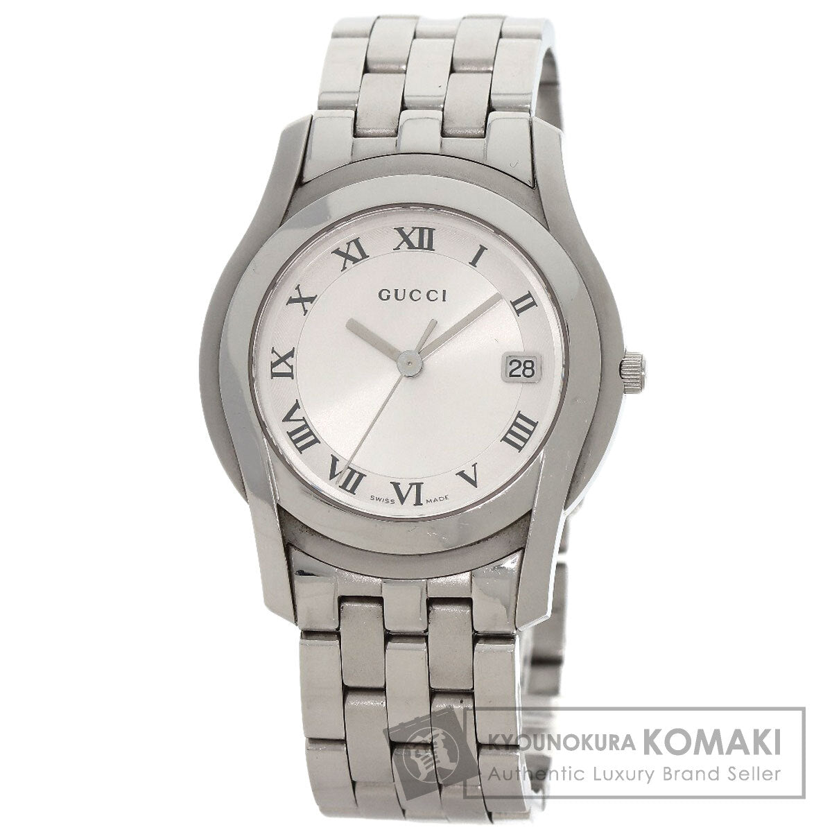 GUCCI Round face Watches 5500M Stainless Steel/Stainless Steel mens