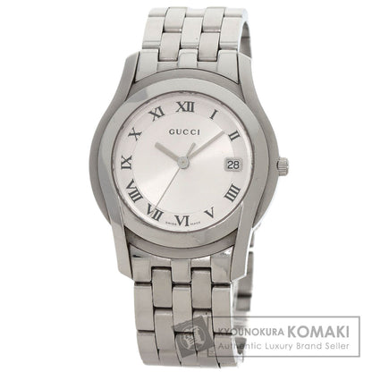 GUCCI Round face Watches 5500M Stainless Steel/Stainless Steel mens