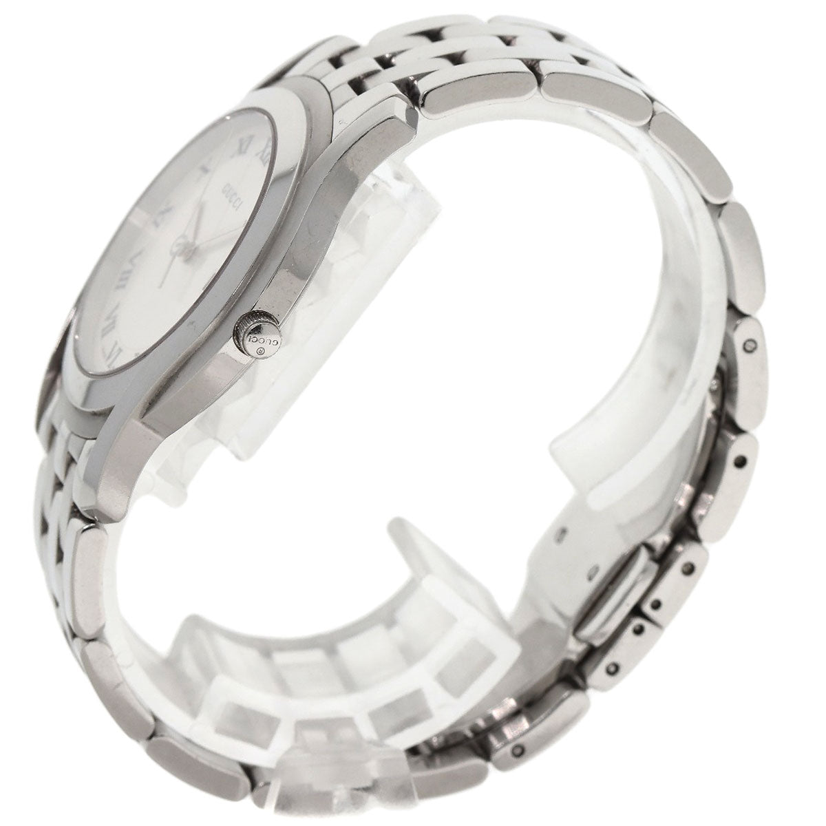 GUCCI Round face Watches 5500M Stainless Steel/Stainless Steel mens