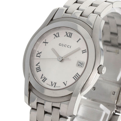 GUCCI Round face Watches 5500M Stainless Steel/Stainless Steel mens