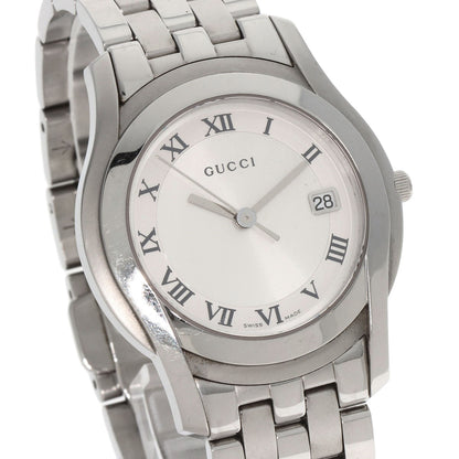 GUCCI Round face Watches 5500M Stainless Steel/Stainless Steel mens