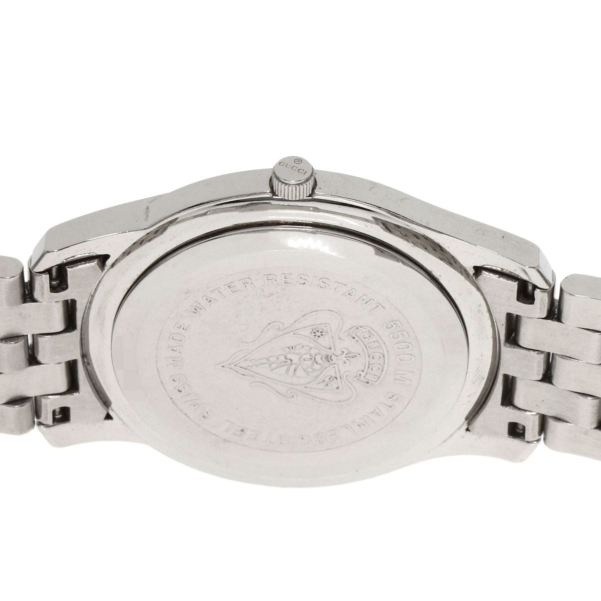 GUCCI Round face Watches 5500M Stainless Steel/Stainless Steel mens