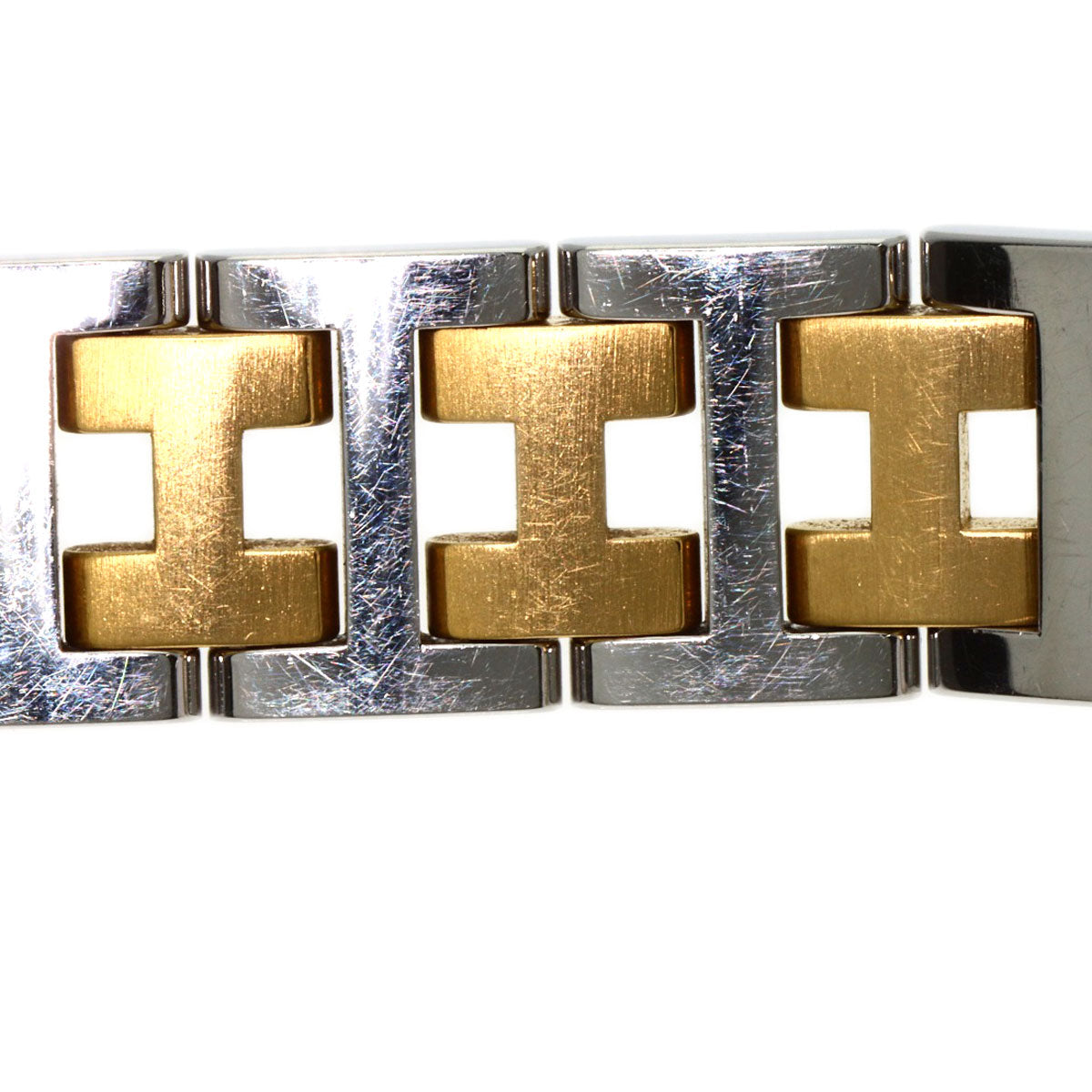 HERMES Clipper Old Belt Watches CL4.220 Stainless Steel/Two-Tone  Ladies