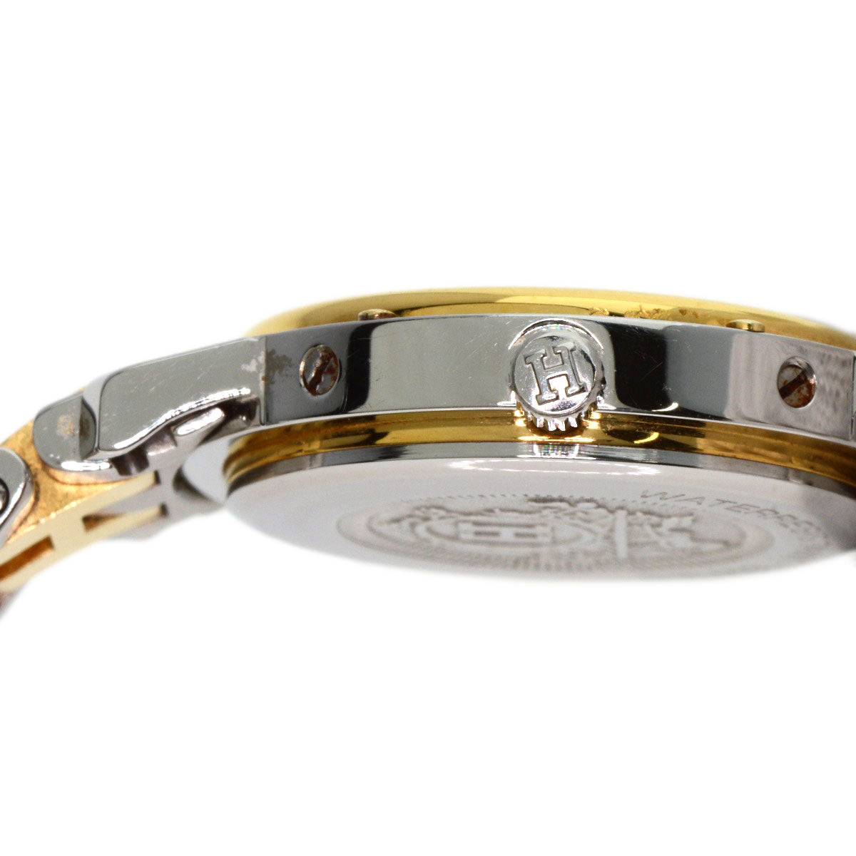 HERMES Clipper Old Belt Watches CL4.220 Stainless Steel/Two-Tone  Ladies