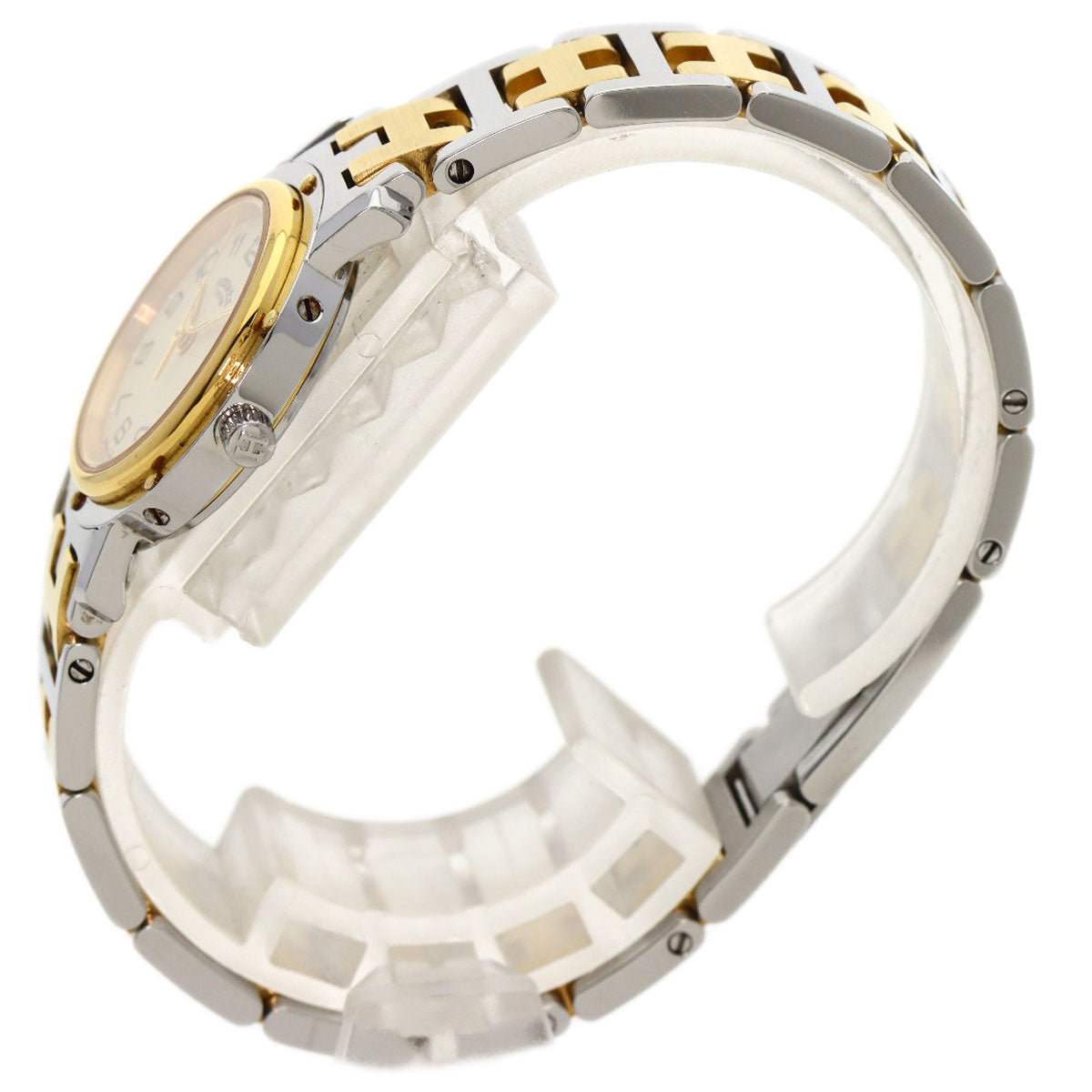 HERMES Clipper Old Belt Watches CL4.220 Stainless Steel/Two-Tone  Ladies