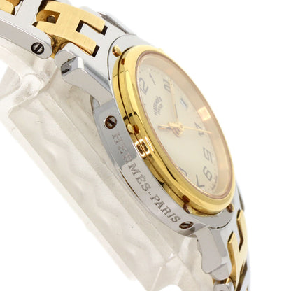 HERMES Clipper Old Belt Watches CL4.220 Stainless Steel/Two-Tone  Ladies