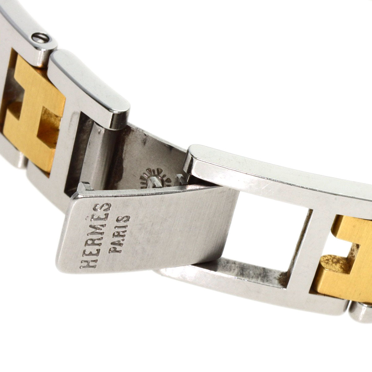 HERMES Clipper Old Belt Watches CL4.220 Stainless Steel/Two-Tone  Ladies