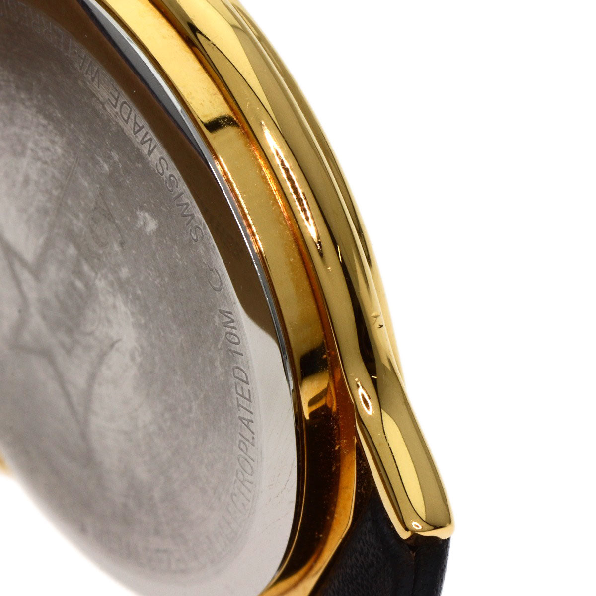 TIFFANY&Co. portfolio Watches Gold Plated/Leather Boys