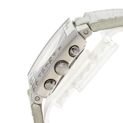 CHRISTIAN DIOR Riva Sparkling Chronograph Watches D81-101 Stainless Steel/Leather Ladies
