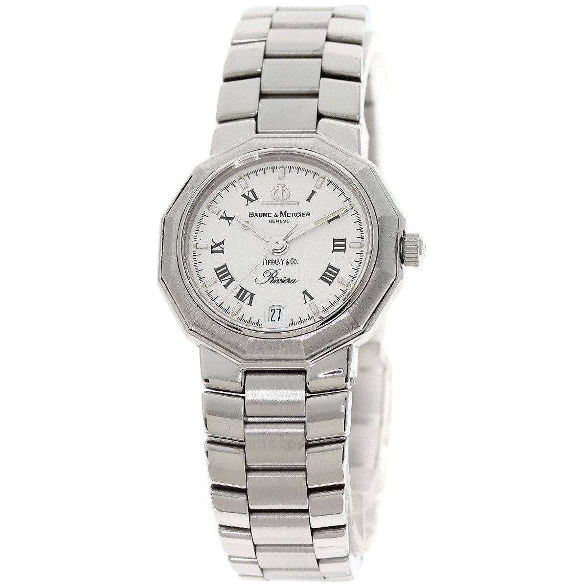 Baume & Mercier Riviera W-name TIFFANY&Co. collaboration Watches MV040078 Stainless Steel/Stainless Steel Ladies