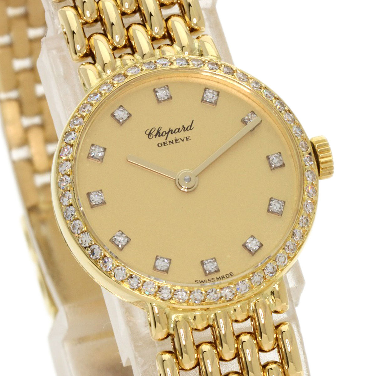 Chopard Classic diamond Watches K18 Yellow Gold/18K Yellow Gold Ladies