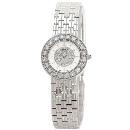 SEIKO CREDOR Bezel Dial Diamond Watches GTWE005 5A70-0380 K18 White Gold/K18 White Gold Ladies