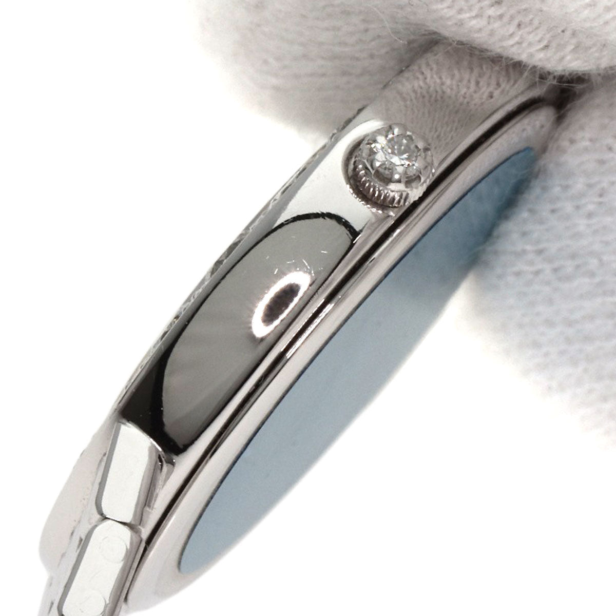 SEIKO CREDOR Bezel Dial Diamond Watches GTWE005 5A70-0380 K18 White Gold/K18 White Gold Ladies