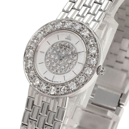 SEIKO CREDOR Bezel Dial Diamond Watches GTWE005 5A70-0380 K18 White Gold/K18 White Gold Ladies