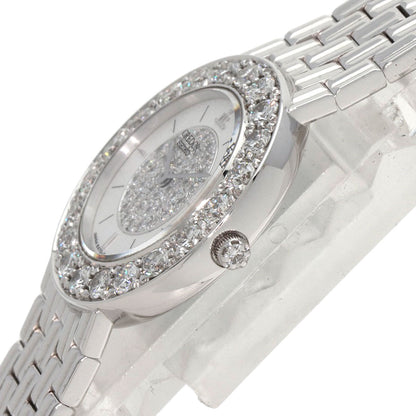 SEIKO CREDOR Bezel Dial Diamond Watches GTWE005 5A70-0380 K18 White Gold/K18 White Gold Ladies