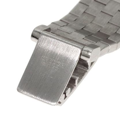 SEIKO CREDOR Bezel Dial Diamond Watches GTWE005 5A70-0380 K18 White Gold/K18 White Gold Ladies