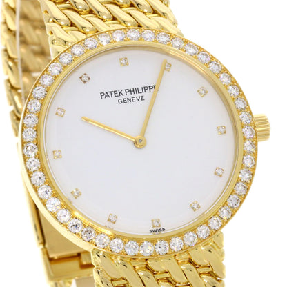 PATEK PHILIPPE Calatrava Bezel 12P Diamond Watches 5006/17J-001 K18 Yellow Gold/18K Yellow Gold mens