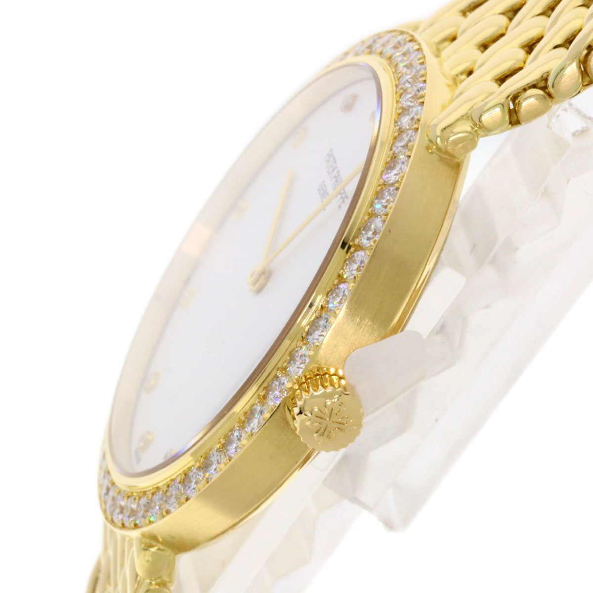 PATEK PHILIPPE Calatrava Bezel 12P Diamond Watches 5006/17J-001 K18 Yellow Gold/18K Yellow Gold mens