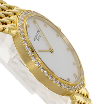 PATEK PHILIPPE Calatrava Bezel 12P Diamond Watches 5006/17J-001 K18 Yellow Gold/18K Yellow Gold mens