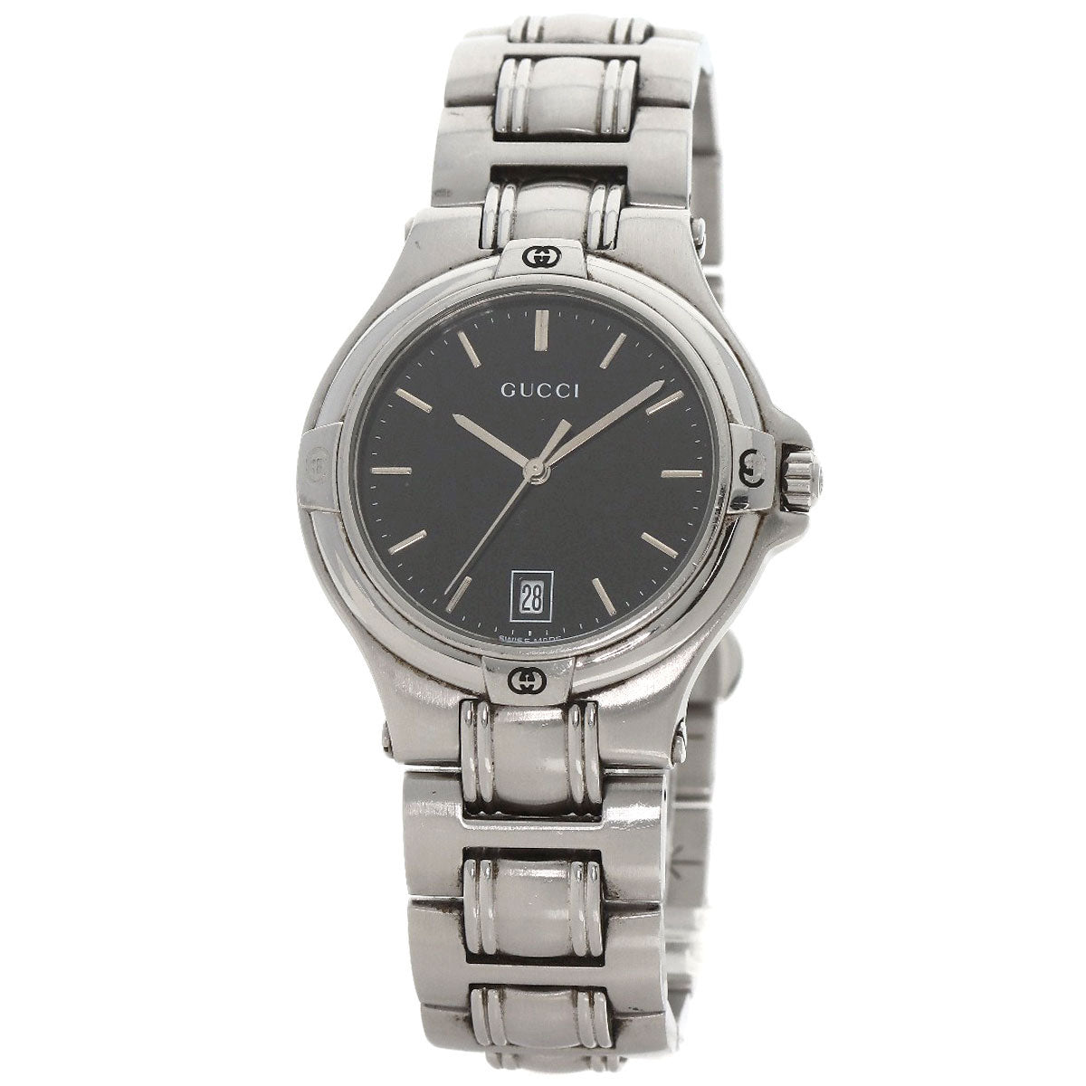 GUCCI Double G Watches 9040M Stainless Steel/Stainless Steel mens