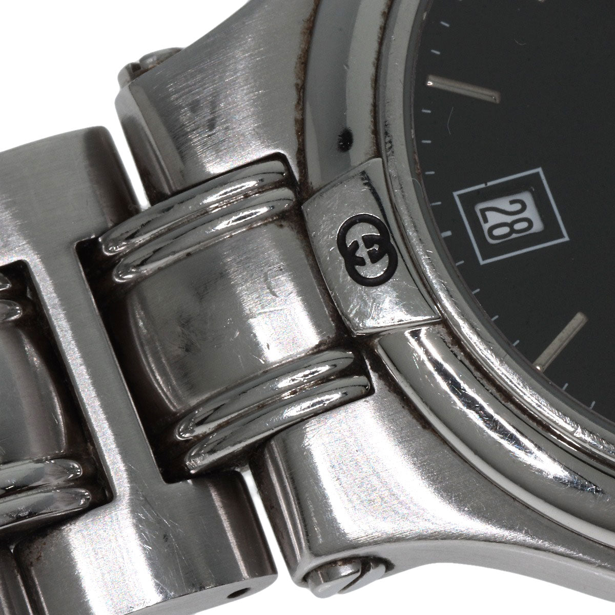 GUCCI Double G Watches 9040M Stainless Steel/Stainless Steel mens