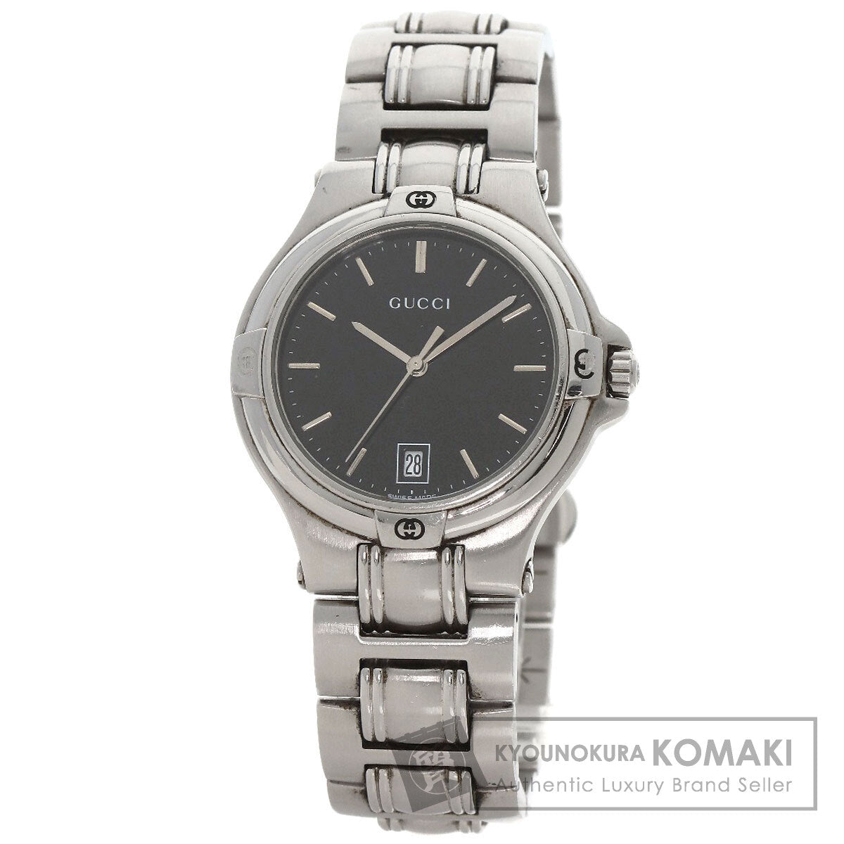 GUCCI Double G Watches 9040M Stainless Steel/Stainless Steel mens