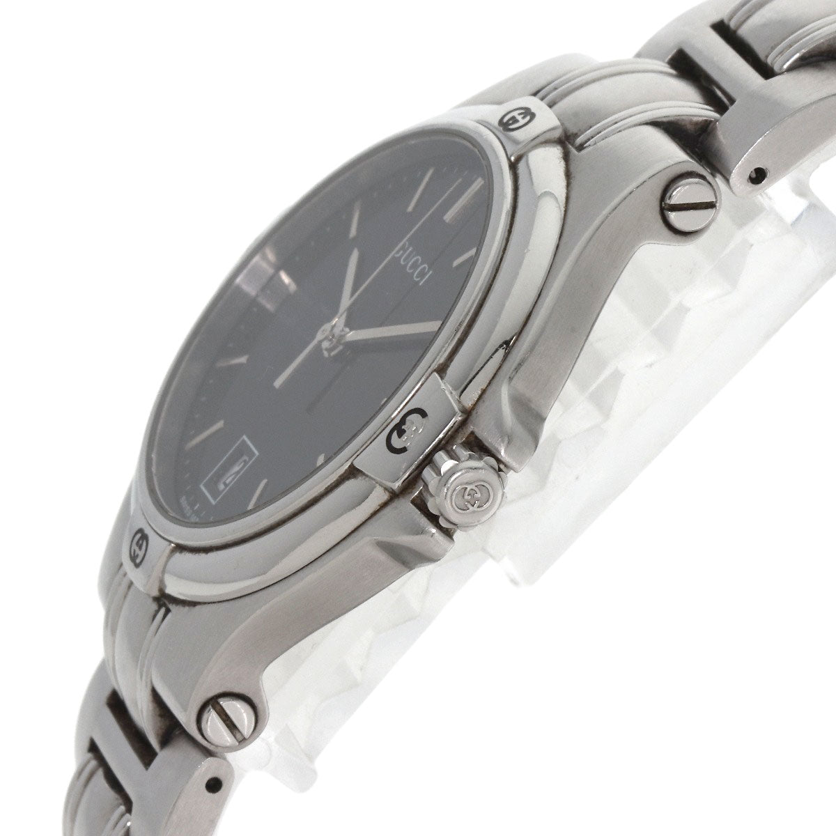 GUCCI Double G Watches 9040M Stainless Steel/Stainless Steel mens