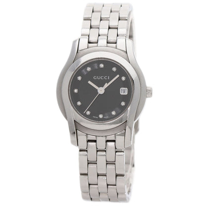 GUCCI 11P Diamond Watches 5500L Stainless Steel/Stainless Steel Ladies