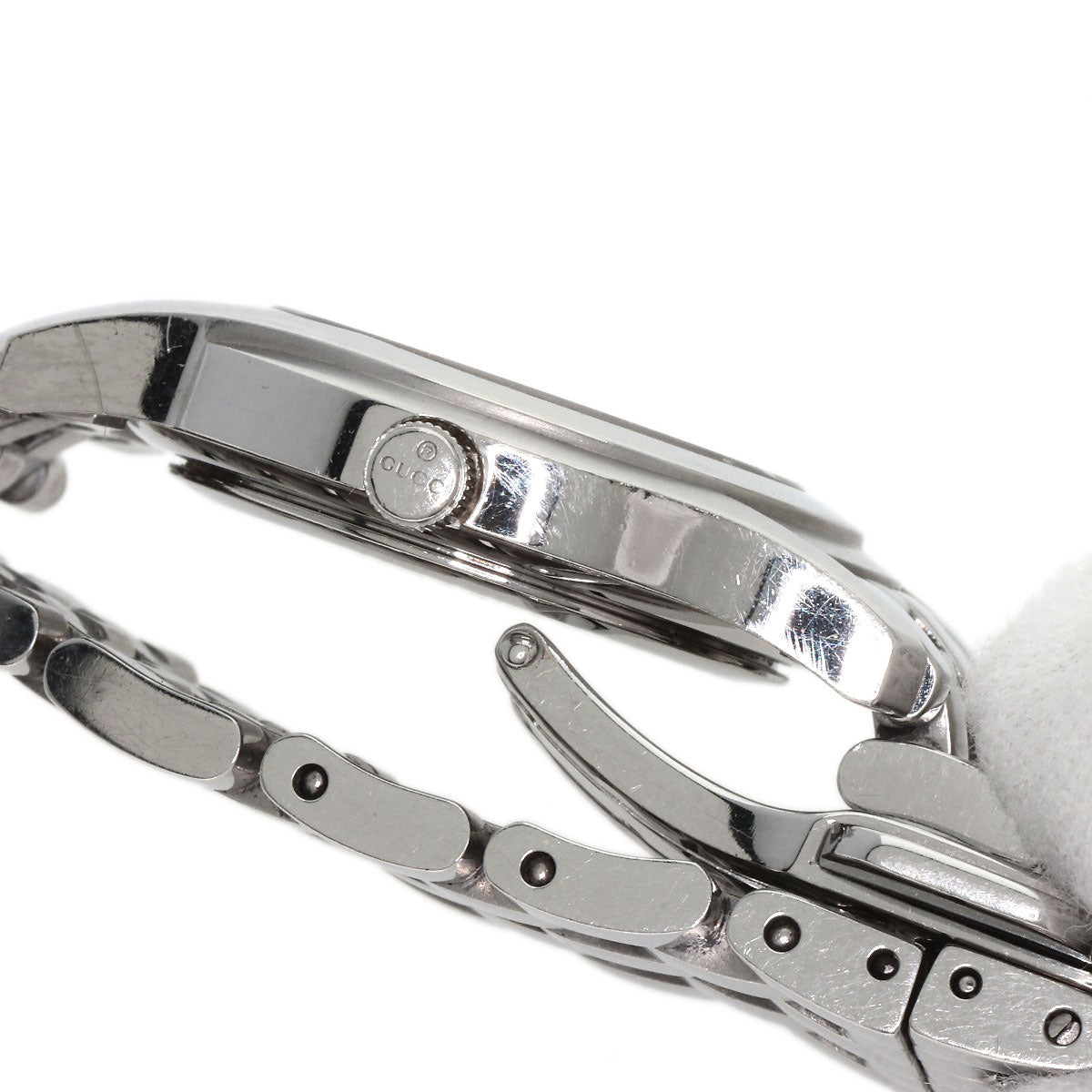 GUCCI 11P Diamond Watches 5500L Stainless Steel/Stainless Steel Ladies