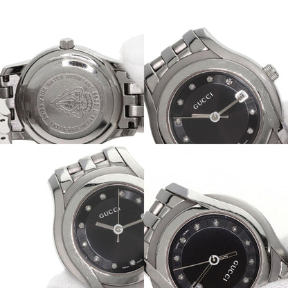 GUCCI 11P Diamond Watches 5500L Stainless Steel/Stainless Steel Ladies