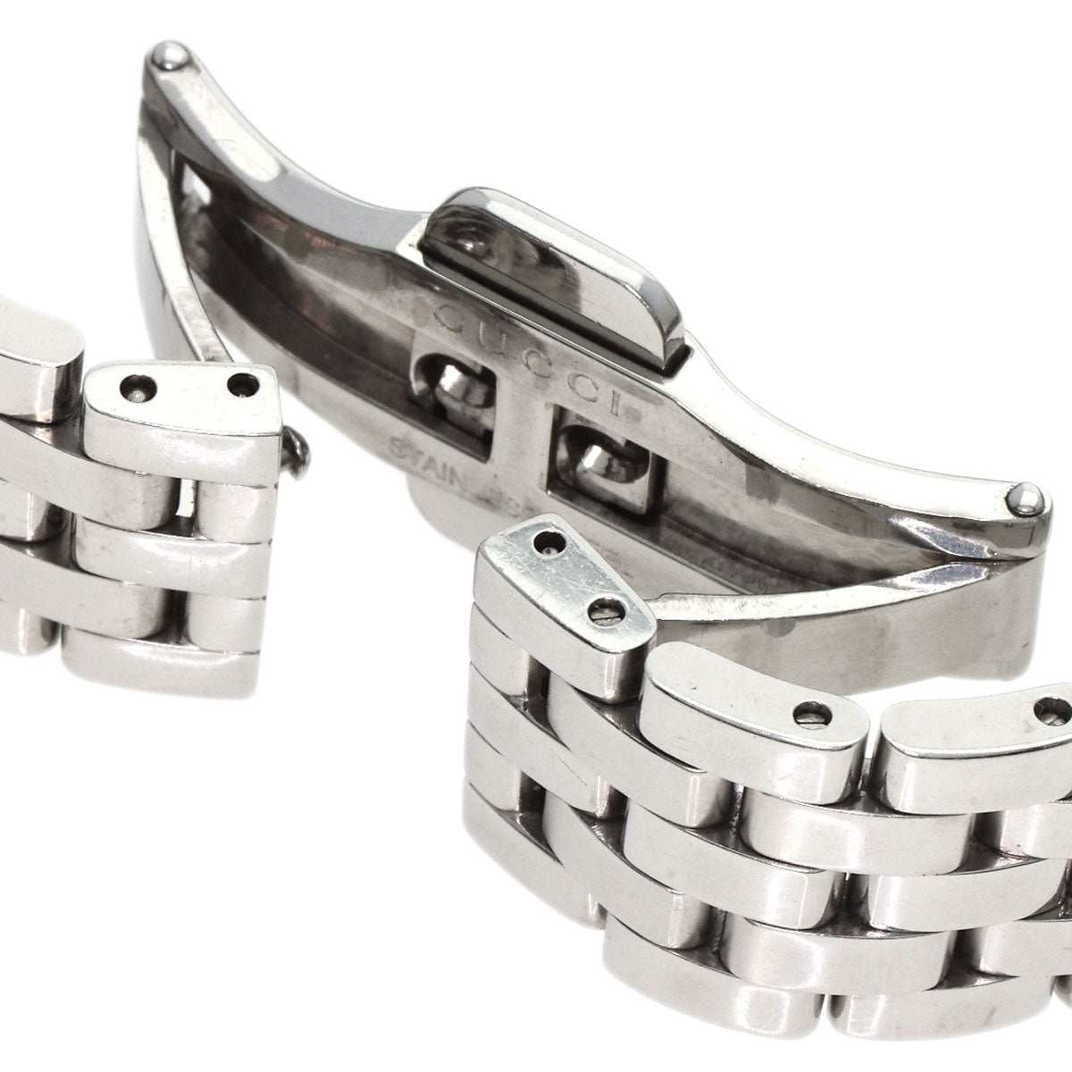 GUCCI 11P Diamond Watches 5500L Stainless Steel/Stainless Steel Ladies