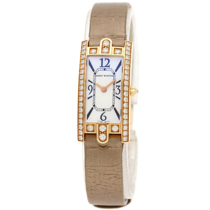 HARRY WINSTON Avenue C Mini Watches 332LQR AVCQHM16RR017 K18 Pink Gold/Satin Ladies