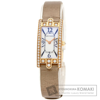 HARRY WINSTON Avenue C Mini Watches 332LQR AVCQHM16RR017 K18 Pink Gold/Satin Ladies