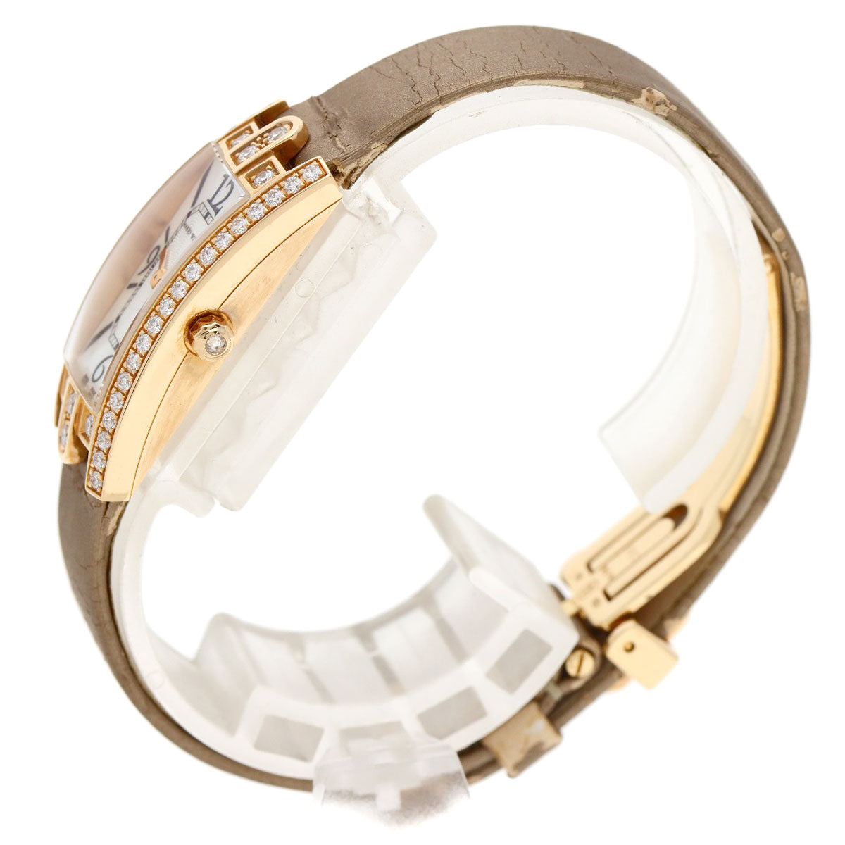 HARRY WINSTON Avenue C Mini Watches 332LQR AVCQHM16RR017 K18 Pink Gold/Satin Ladies