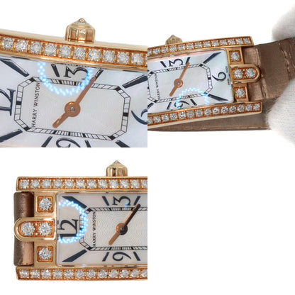 HARRY WINSTON Avenue C Mini Watches 332LQR AVCQHM16RR017 K18 Pink Gold/Satin Ladies