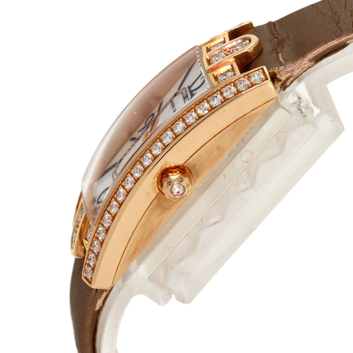 HARRY WINSTON Avenue C Mini Watches 332LQR AVCQHM16RR017 K18 Pink Gold/Satin Ladies