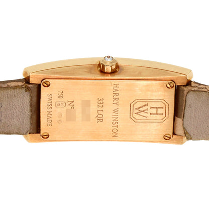 HARRY WINSTON Avenue C Mini Watches 332LQR AVCQHM16RR017 K18 Pink Gold/Satin Ladies